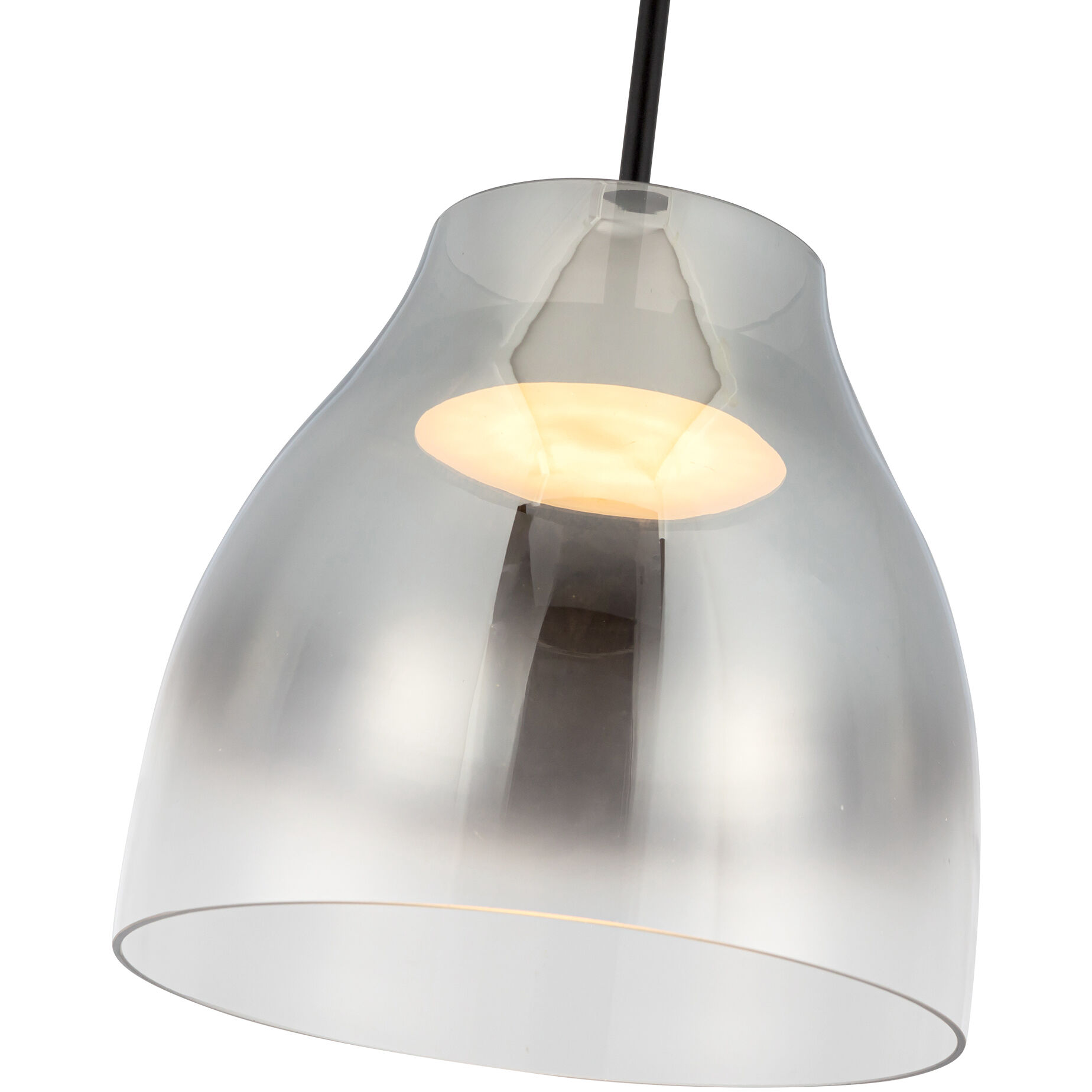 Trinity Pendant Ceiling Light in Smoked Glass