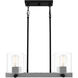 Caldwell 4 Light 22.5 inch Matte Black Island Light Ceiling Light