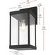 Peter 1 Light 18 inch Black Outdoor Wall Sconce