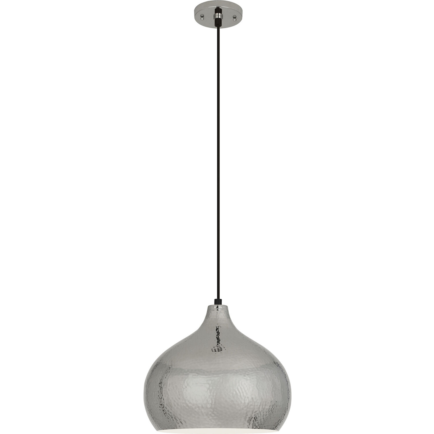 Robert Abbey Dal 1 Light 14 inch Polished Nickel Pendant Ceiling Light S9874 - Open Box