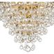 Calypso 3 Light 13 inch Vibrant Gold Chandelier Ceiling Light