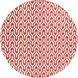 Fallon 96 X 96 inch Bright Red, Ivory Rug
