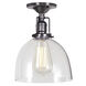 Union Square 1 Light 7 inch Gun Metal Flush Mount Ceiling Light