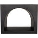 Aqueduct Matte Black Bookcase, A