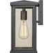 Lyons 1 Light 11.75 inch Matte Black Exterior Wall Lantern