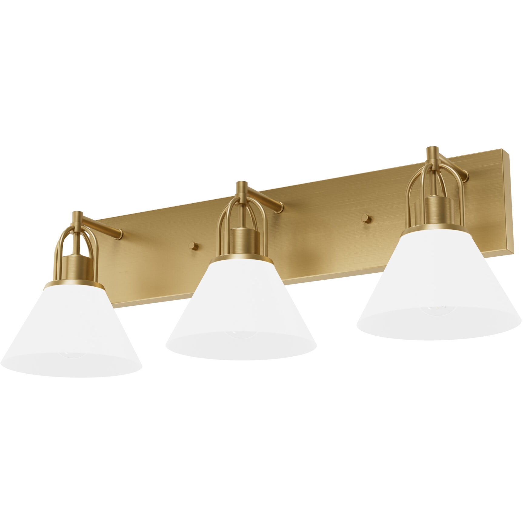 Carrington Isle 3 Light 27.25 inch Luxe Gold Vanity Light Wall Light