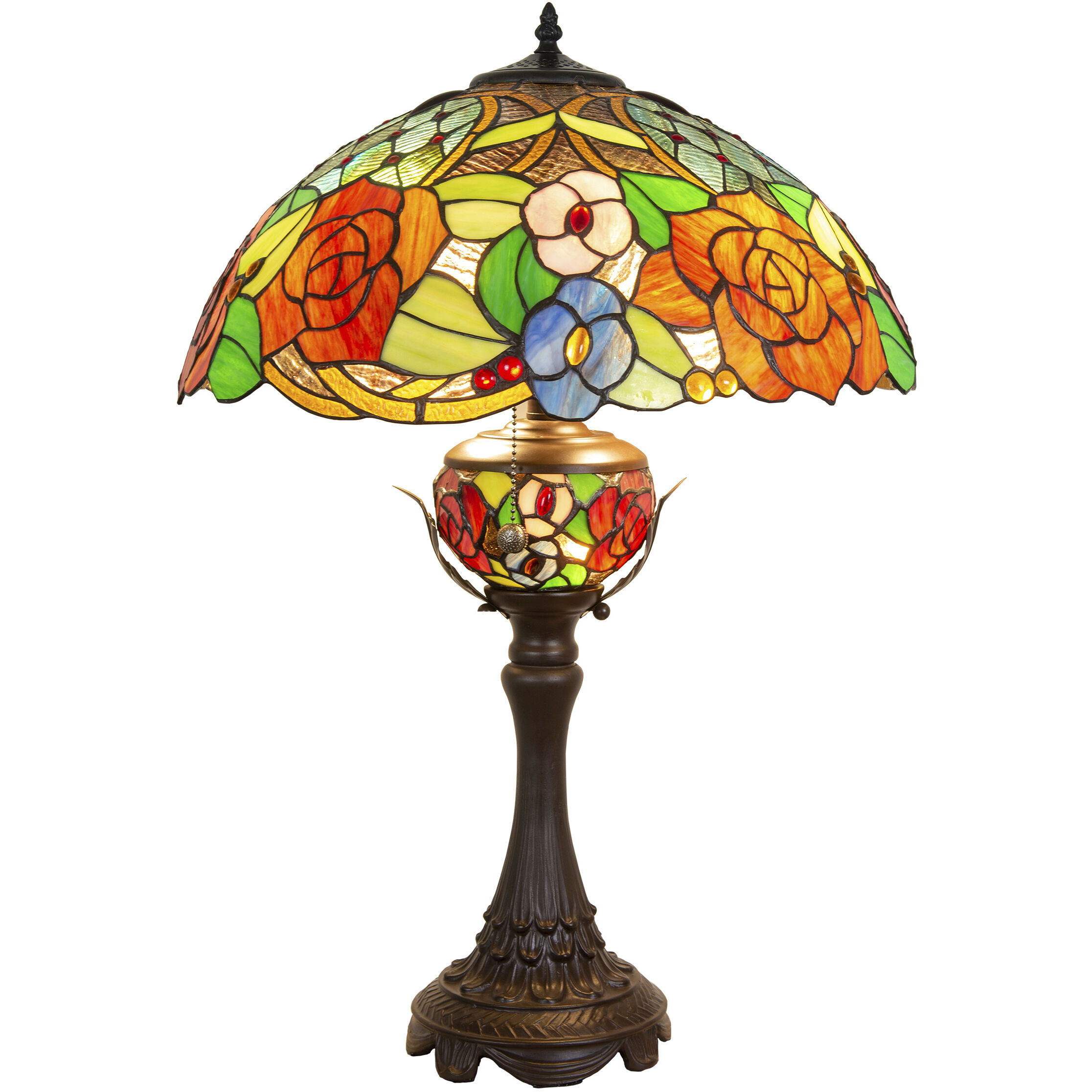 Ragusa 28 inch 75.00 watt Antique Bronze Table Lamp with Night Light Portable Light