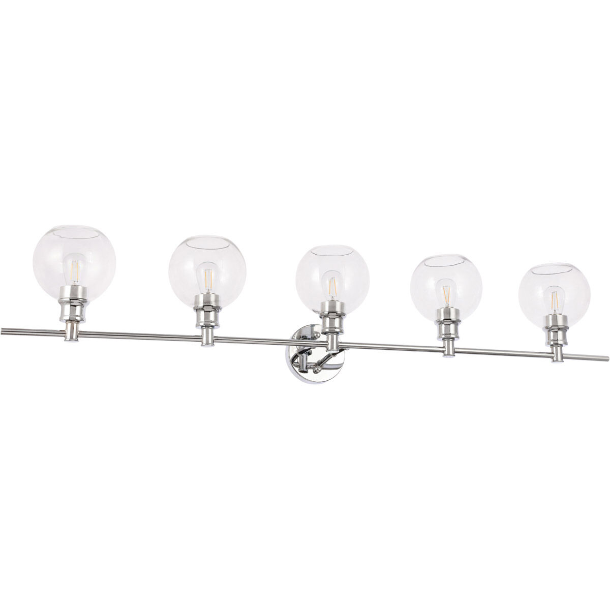 Collier 5 Light 47 inch Chrome Wall sconce Wall Light