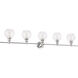 Collier 5 Light 47 inch Chrome Wall sconce Wall Light