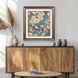 Garden Birds Blue and Brown and Beige and Green Framed Art, Propac