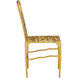 Honeycomb Gold Side Chair