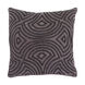 Skinny Dip 20 X 20 inch Black and Charcoal Throw Pillow