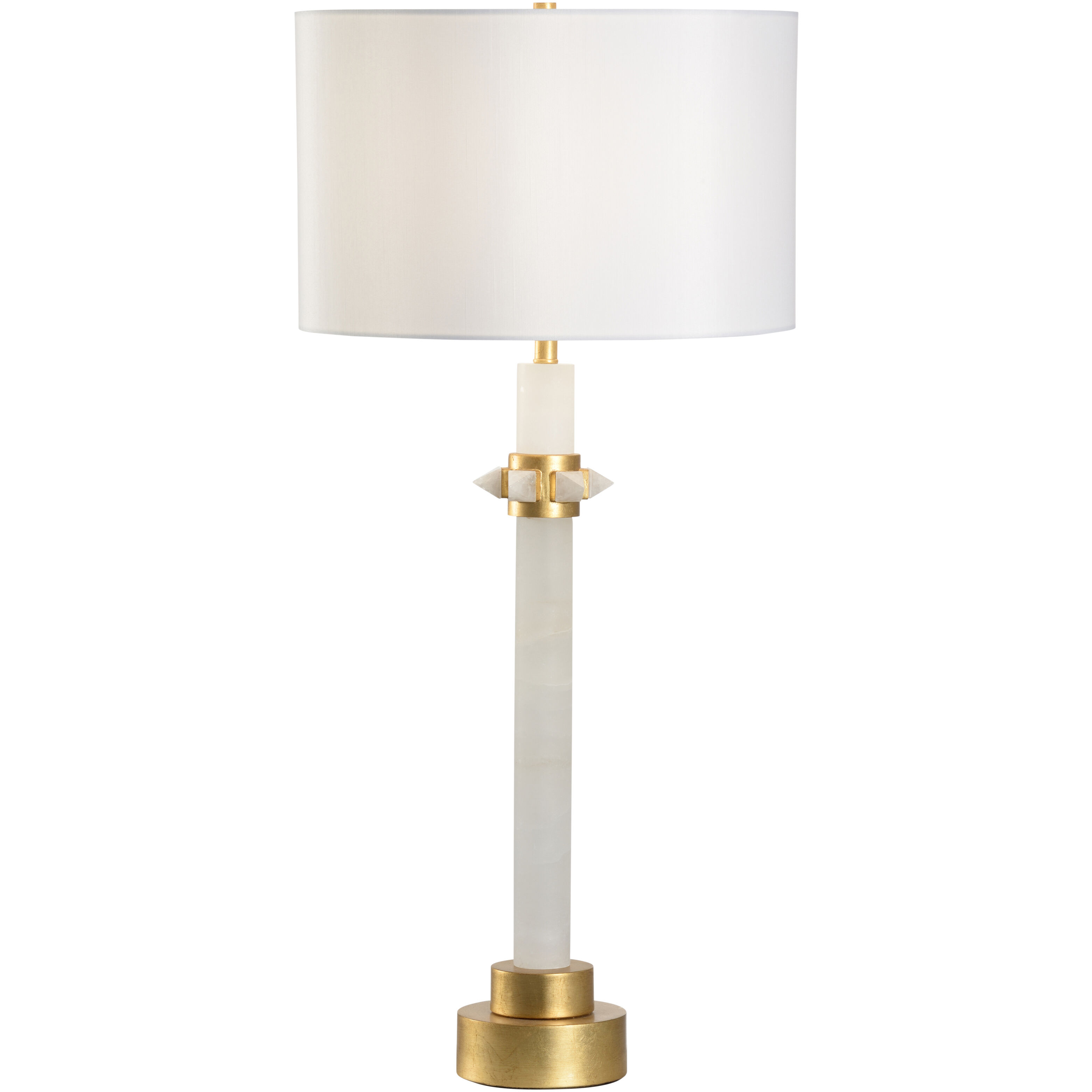 Jackie 27 inch 100.00 watt White/Cream and Gold Table Lamp Portable Light