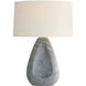 Nathan 28 inch 150 watt Glacier Swirl and Antique Brass Table Lamp Portable Light