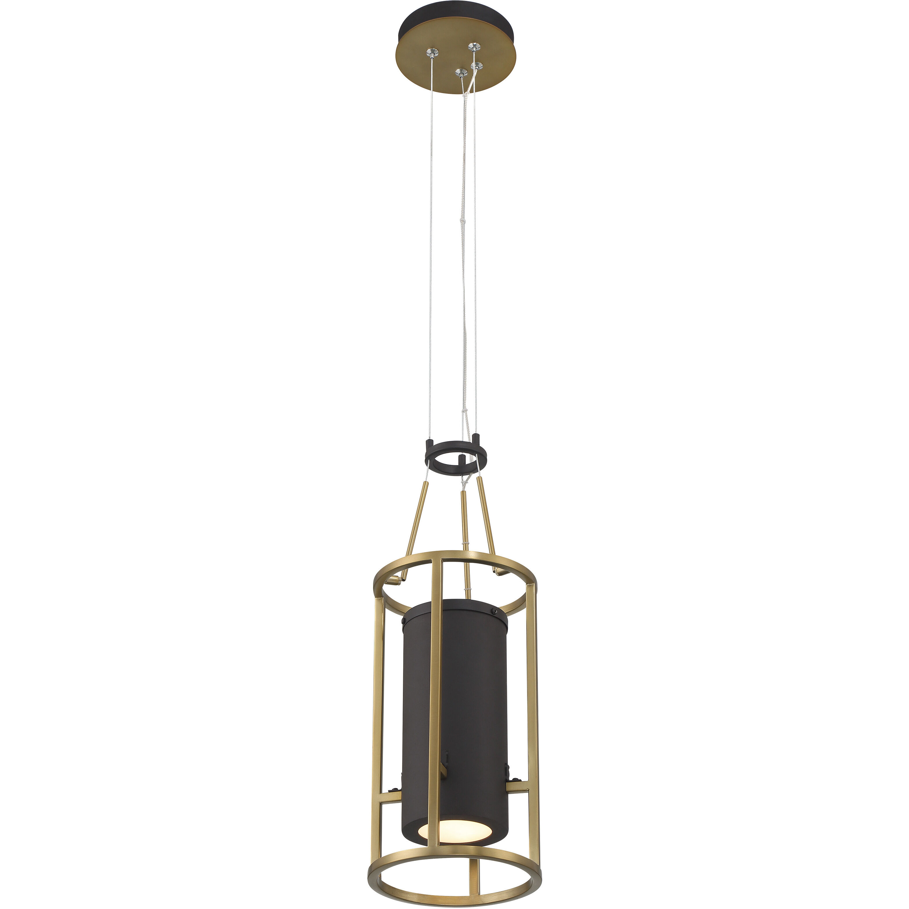 Levitation LED 6.5 inch Soft Brass And Sand Coal Mini Pendant Ceiling Light
