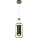 Levitation LED 6.5 inch Soft Brass And Sand Coal Mini Pendant Ceiling Light