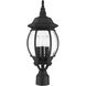 Frontenac 3 Light 21 inch Textured Black Outdoor Post Top Lantern