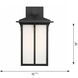 Tomek 1 Light 18 inch Antique Bronze Outdoor Wall Lantern in Etched White Glass, Large
