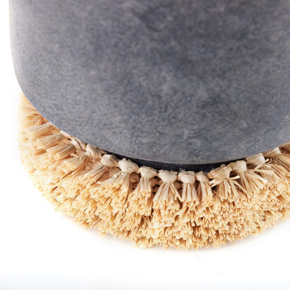 Raffie Matte Charcoal Vase