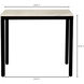 Parson 34 X 20 inch White Marble Desk, Mini