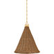 Kensington 1 Light 14.75 inch Aged Brass Pendant Ceiling Light