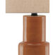 Janeen 31 inch 150 watt Orange Table Lamp Portable Light