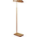 Studio 43 inch 40.00 watt Hand-Rubbed Antique Brass Swing Arm Floor Lamp Portable Light