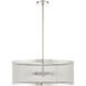 Industro 5 Light 25 inch Brushed Nickel Chandelier Ceiling Light