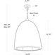 Beehive 1 Light 14.25 inch Natural Outdoor Pendant, Small