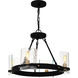 Gloucester 4 Light 20 inch Matte Black Chandelier Ceiling Light