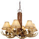 Lodge LED 22 inch Noachian Stone Chandelier Ceiling Light