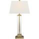 Studio VC Wright 33 inch 150 watt Gilded Iron Table Lamp Portable Light in Linen