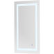 Helios 36 X 20 inch Silver Lighted Wall Mirror