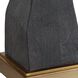 Demelo 31 inch 150 watt Walnut and Antique Brass Table Lamp Portable Light