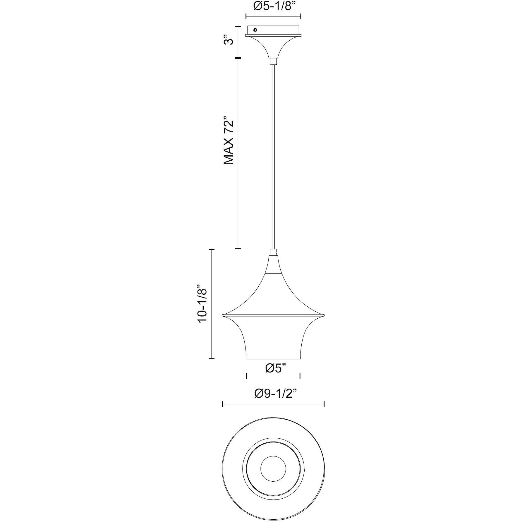 Alora Mood Emiko Pendant Ceiling Light in Matte Black