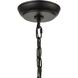 Bridgette 4 Light 16 inch Matte Black with Satin Brass Chandelier Ceiling Light