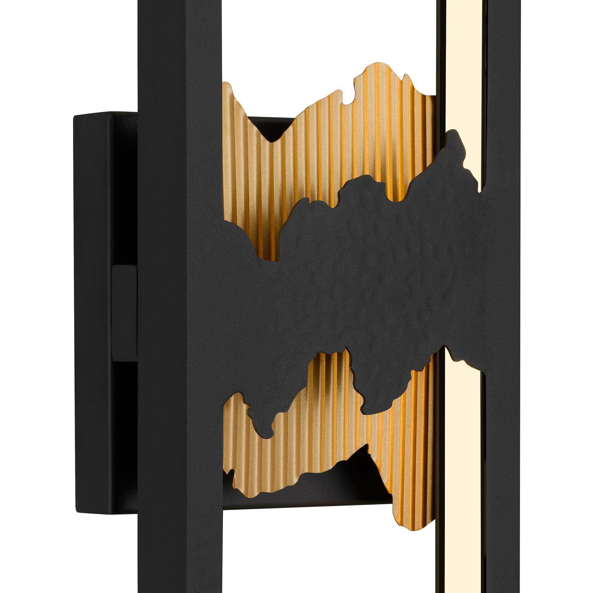 Sunrize LED 22 inch Sand Black Outdoor Wall Sconce