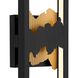 Sunrize LED 22 inch Sand Black Outdoor Wall Sconce