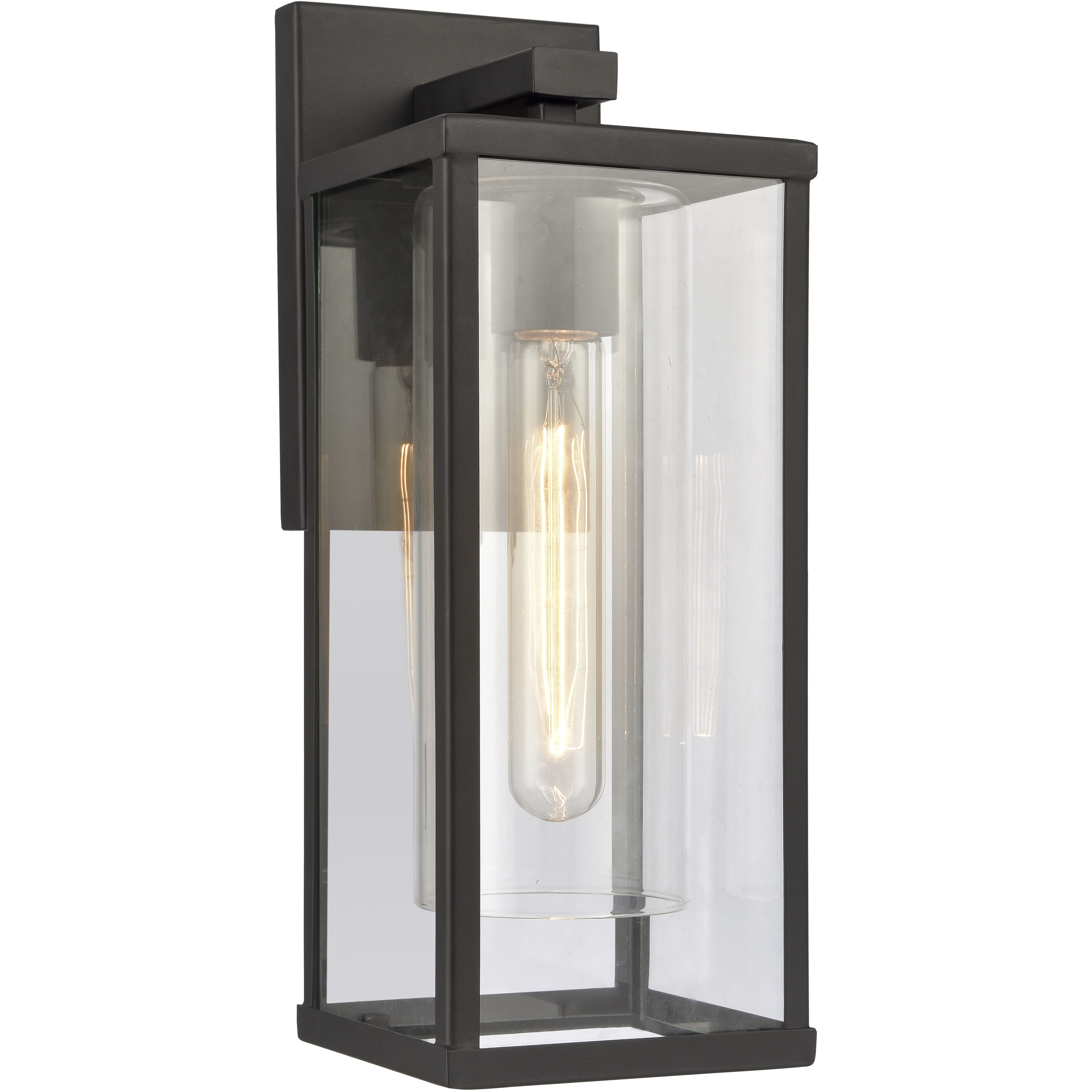 Augusta 1 Light 13.75 inch Matte Black Outdoor Sconce