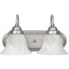 Booker 2 Light 14 inch Matte Nickel Vanity Light Wall Light