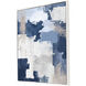 Peaceful Moment Blue and Gray and White Canvas