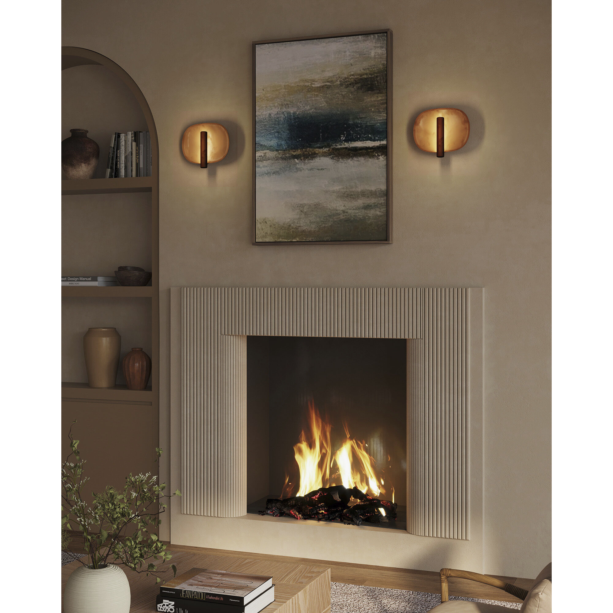 Lustre 9.25 inch Vintage Brass ADA Wall Sconce Wall Light