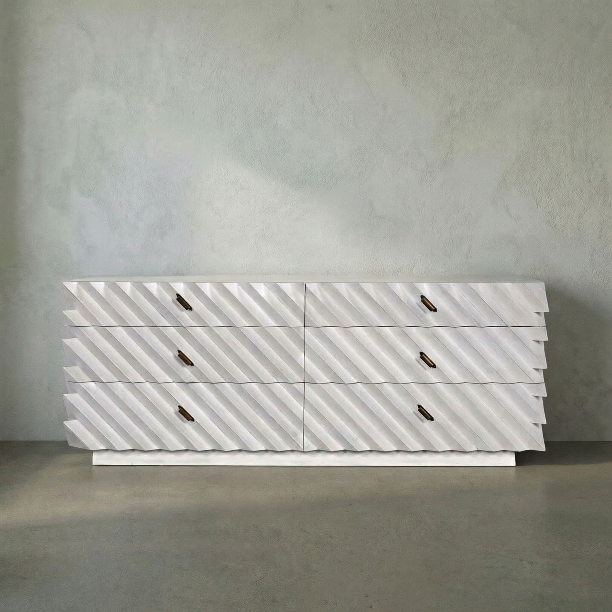 Hikaru White Wash Dresser