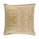 Jizera 20 X 20 inch Tan and Lime Throw Pillow