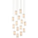 Escenia 15 Light 23 inch Silver Multi-Drop Pendant Ceiling Light