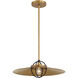 Newburie 1 Light 17 inch Legacy Brass and Dark Matte Black Pendant Ceiling Light