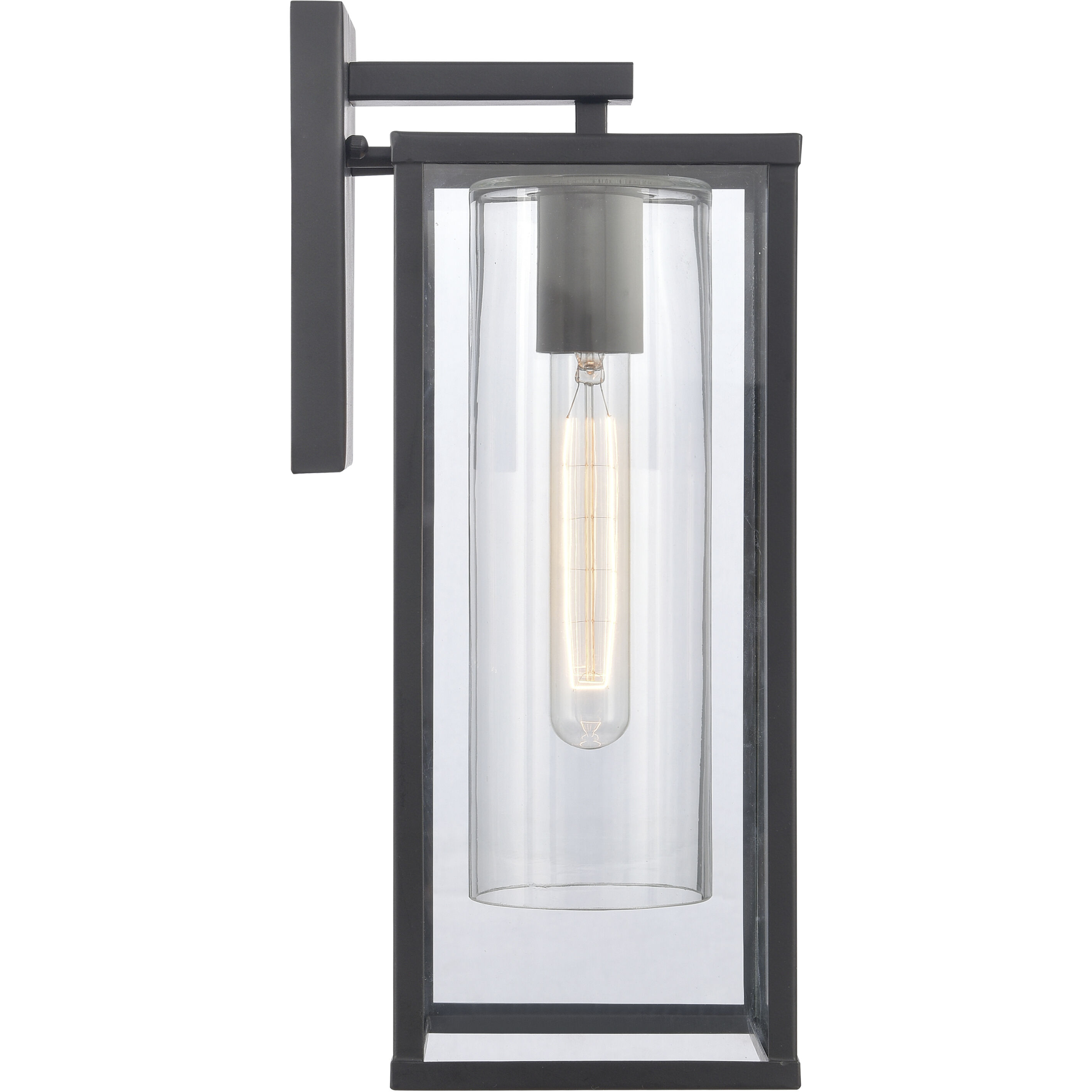 Augusta 1 Light 16 inch Matte Black Outdoor Sconce