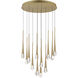 Pierce LED 24.75 inch Gold Multi-Light Pendant Ceiling Light