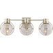 Chapman & Myers Gracie LED 24.5 inch Polished Nickel Triple Bath Sconce Wall Light