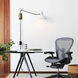 Swing LED 24 inch Gunmetal Wall Sconce Wall Light in Matte White Steel